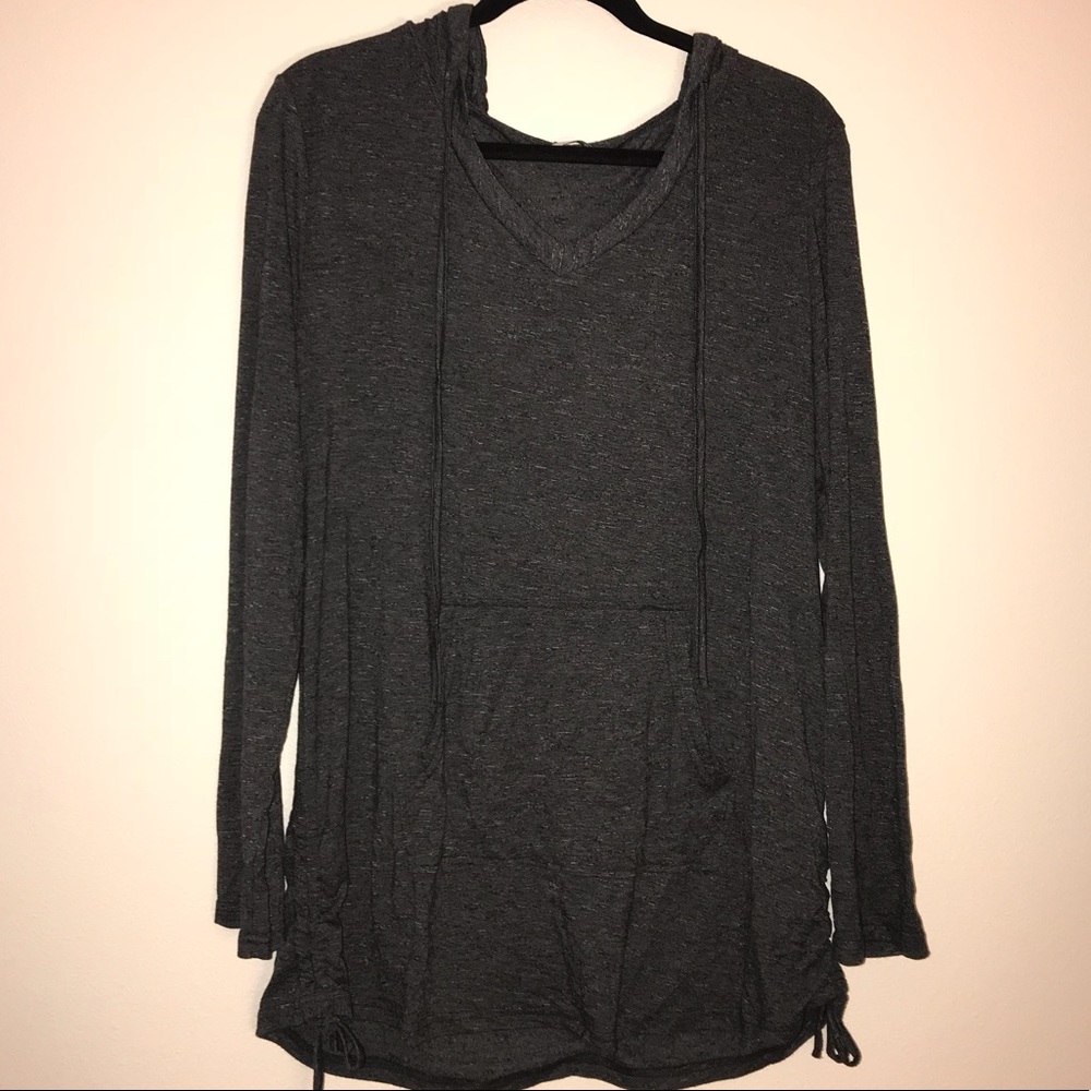 XXL women's light weight hoodie with cinched sides